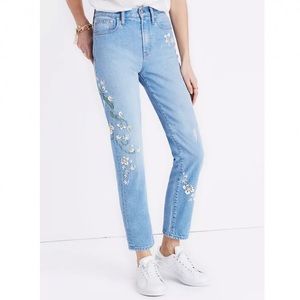 Madewell Perfect Vintage Jean: Embroidered Edition - Size 27